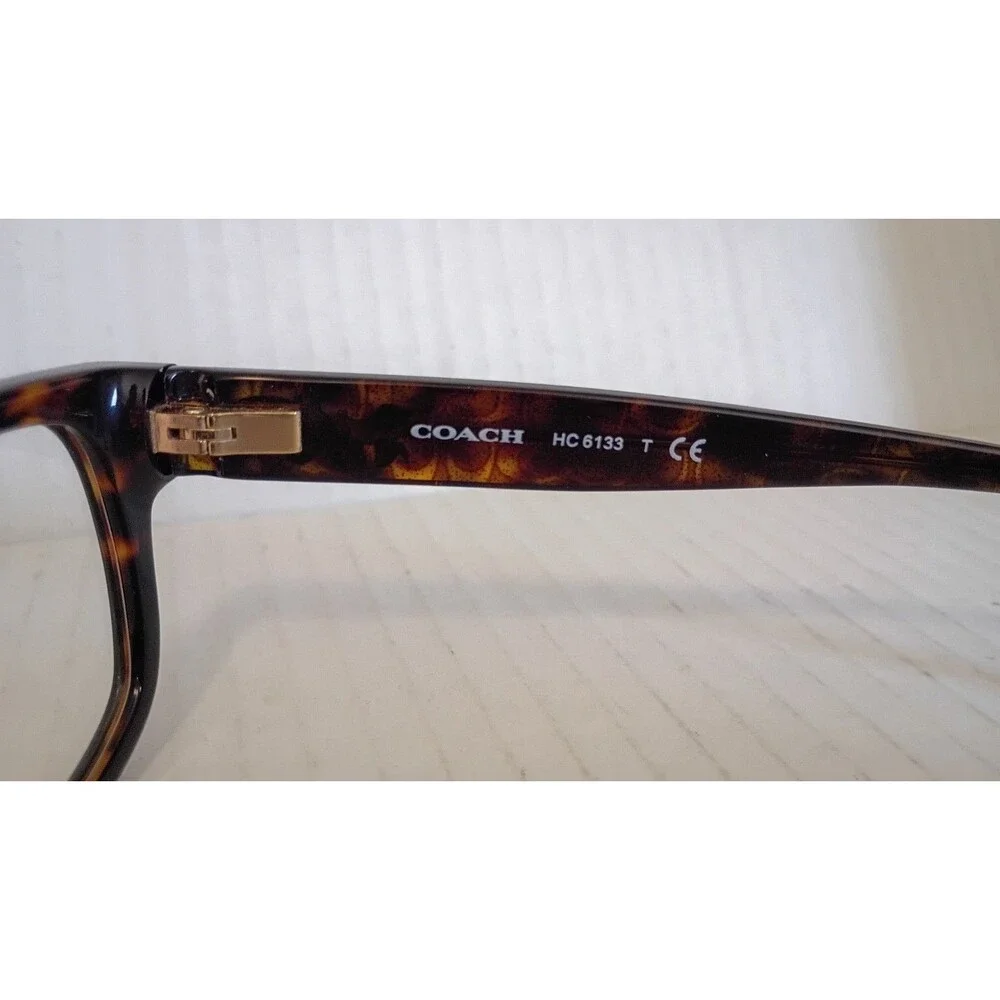 Coach Eyeglasses Optical Frame HC6133T 5120 Dark Tortoise Glitter & Case - NEW!